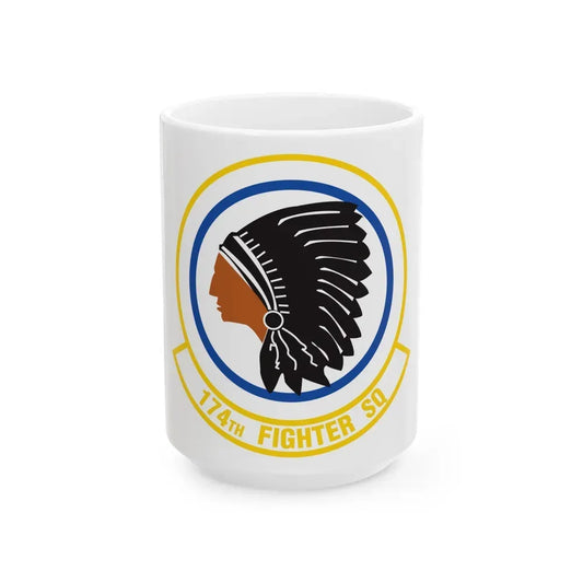 174 Fighter Squadron (U.S. Air Force) White Coffee Mug 15oz - Go Mug Yourself