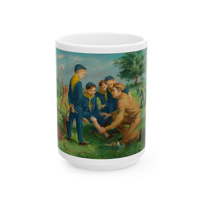 Boy Scouts - A Learning Opportunity - White Coffee Mug