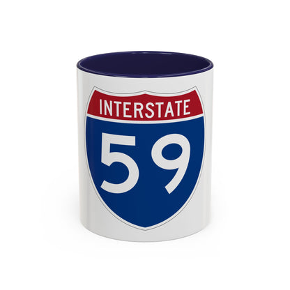 Interstate 59 (U.S. Highways) Accent Coffee Mug