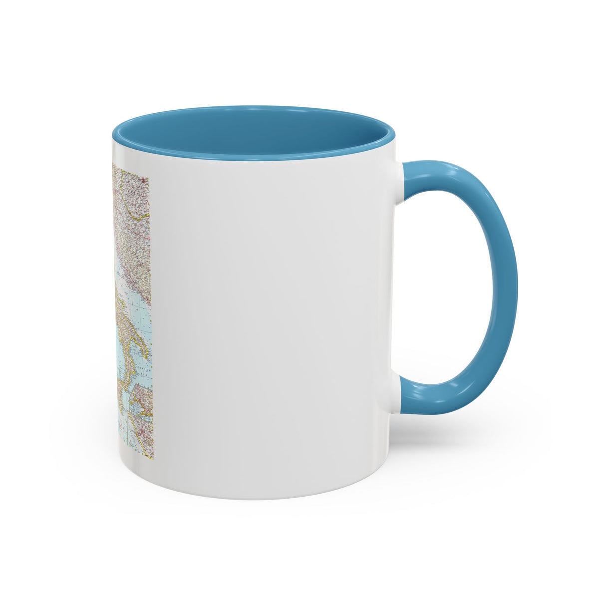 Italy (1961) (Map) Accent Coffee Mug