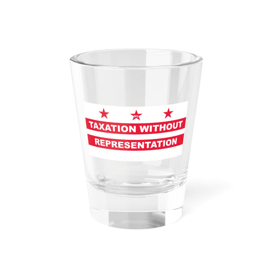 2002 Washington D.C. protest Flag (United States) Shot Glass 1.5oz