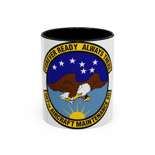 507th Aircraft Maintenance Squadron (U.S. Air Force) Accent Coffee Mug