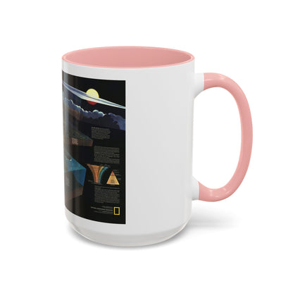 How Man Pollutes His World (1970) (Map) Accent Coffee Mug