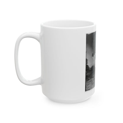 Belle Plain Landing, Virginia. View Of The Tents Of The Sanitary Commission (U.S. Civil War) White Coffee Mug