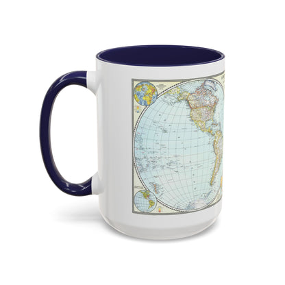 World Map (1941) (Map) Accent Coffee Mug