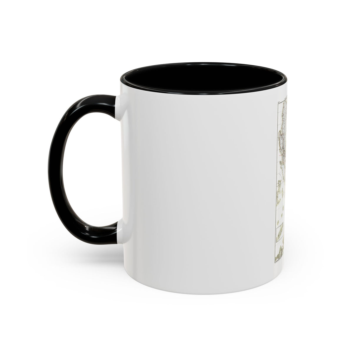 Philippines, The 1 & 2 (1902) (Map) Accent Coffee Mug