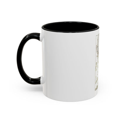 Philippines, The 1 & 2 (1902) (Map) Accent Coffee Mug