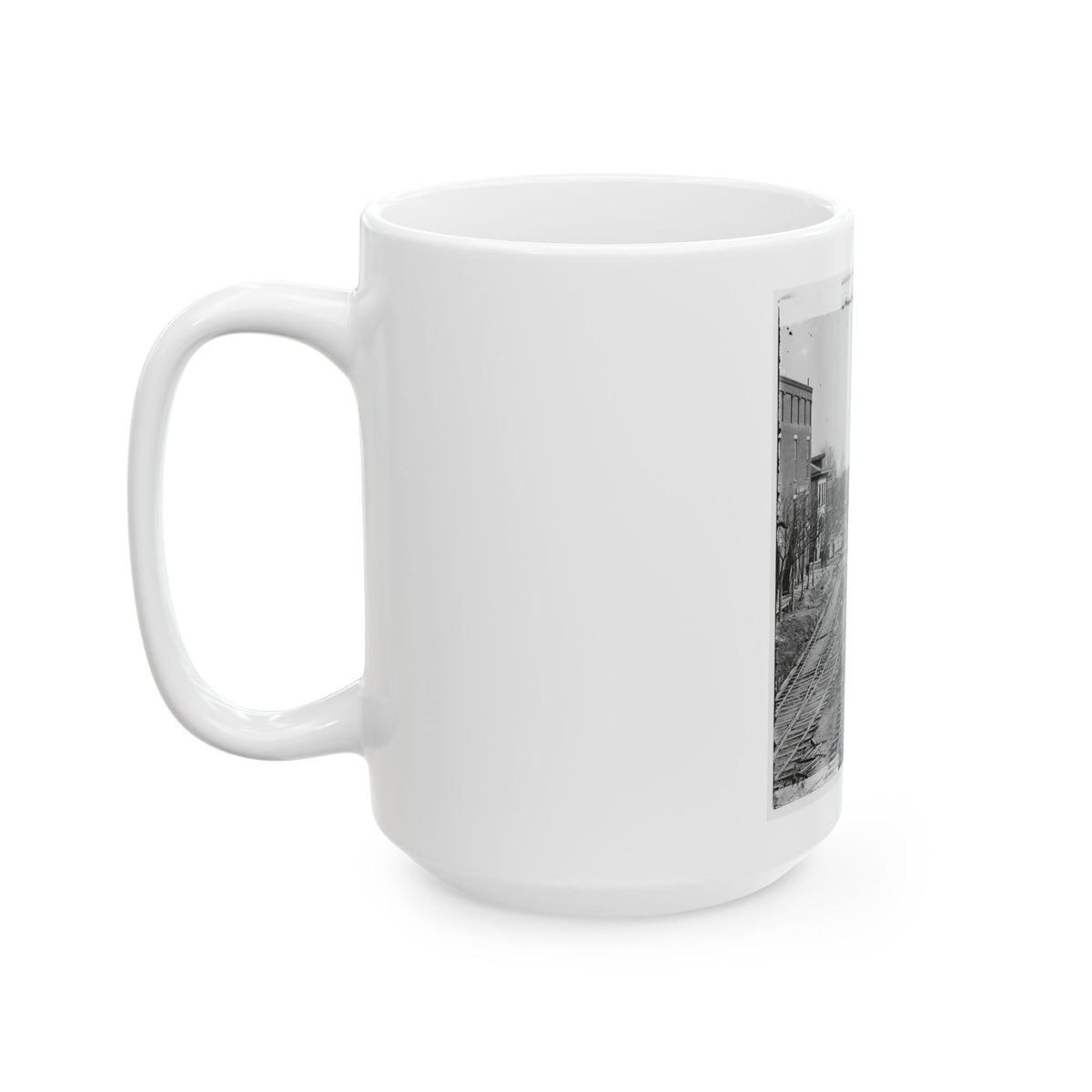 Atlanta, Georgia. Railroad Depot (U.S. Civil War) White Coffee Mug