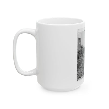 Atlanta, Georgia. Railroad Depot (U.S. Civil War) White Coffee Mug