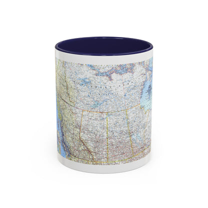 Canada - Western (1966) (Map) Accent Coffee Mug