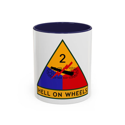 2nd Armored Division (U.S. Army) Accent Coffee Mug