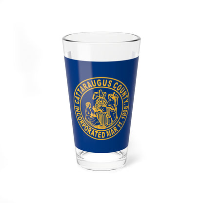 Flag of Cattaraugus County New York (United States) Pint Glass 16oz