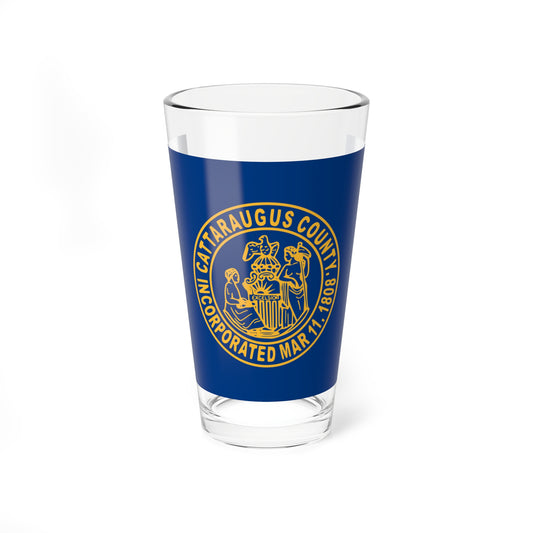 Flag of Cattaraugus County New York (United States) Pint Glass 16oz