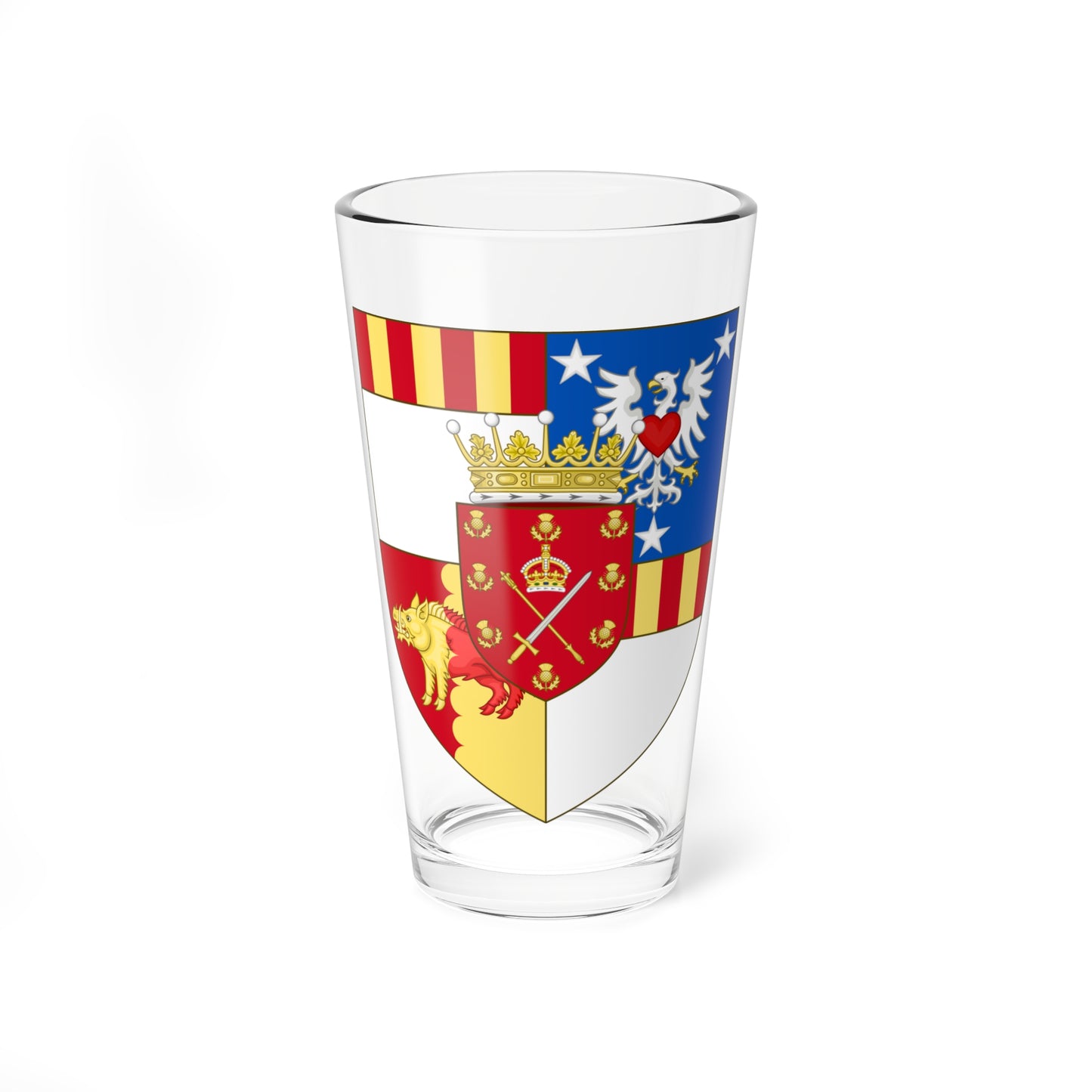 Earl of Kintore COA (Scotland) (Coat of Arms) Pint Glass 16oz