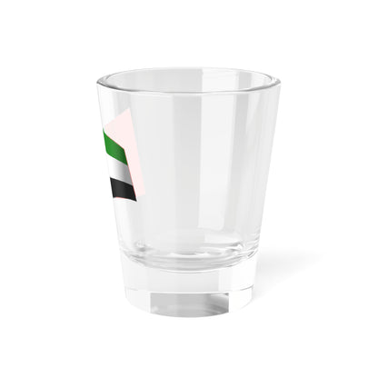 UAE Flag - iconic waving (United Arab Emirates) Shot Glass 1.5oz