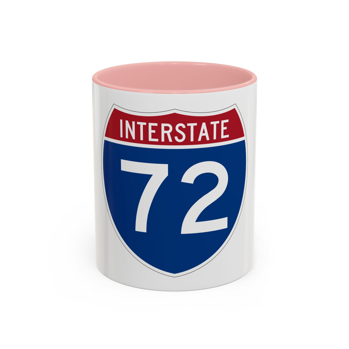 Interstate 72 (U.S. Highways) Accent Coffee Mug