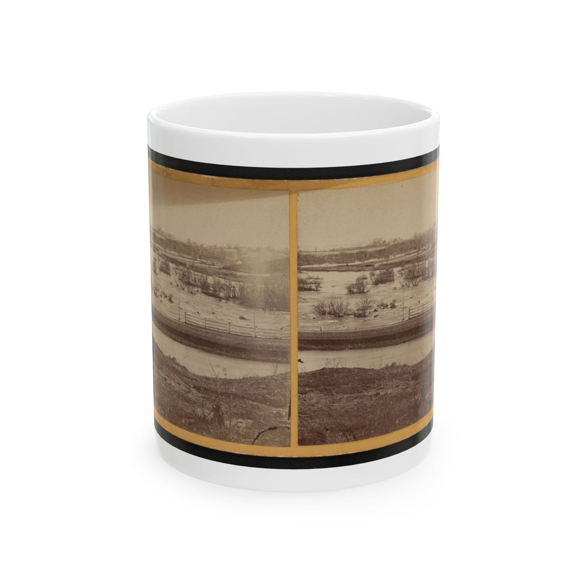 Belle Island, James River (U.S. Civil War) White Coffee Mug