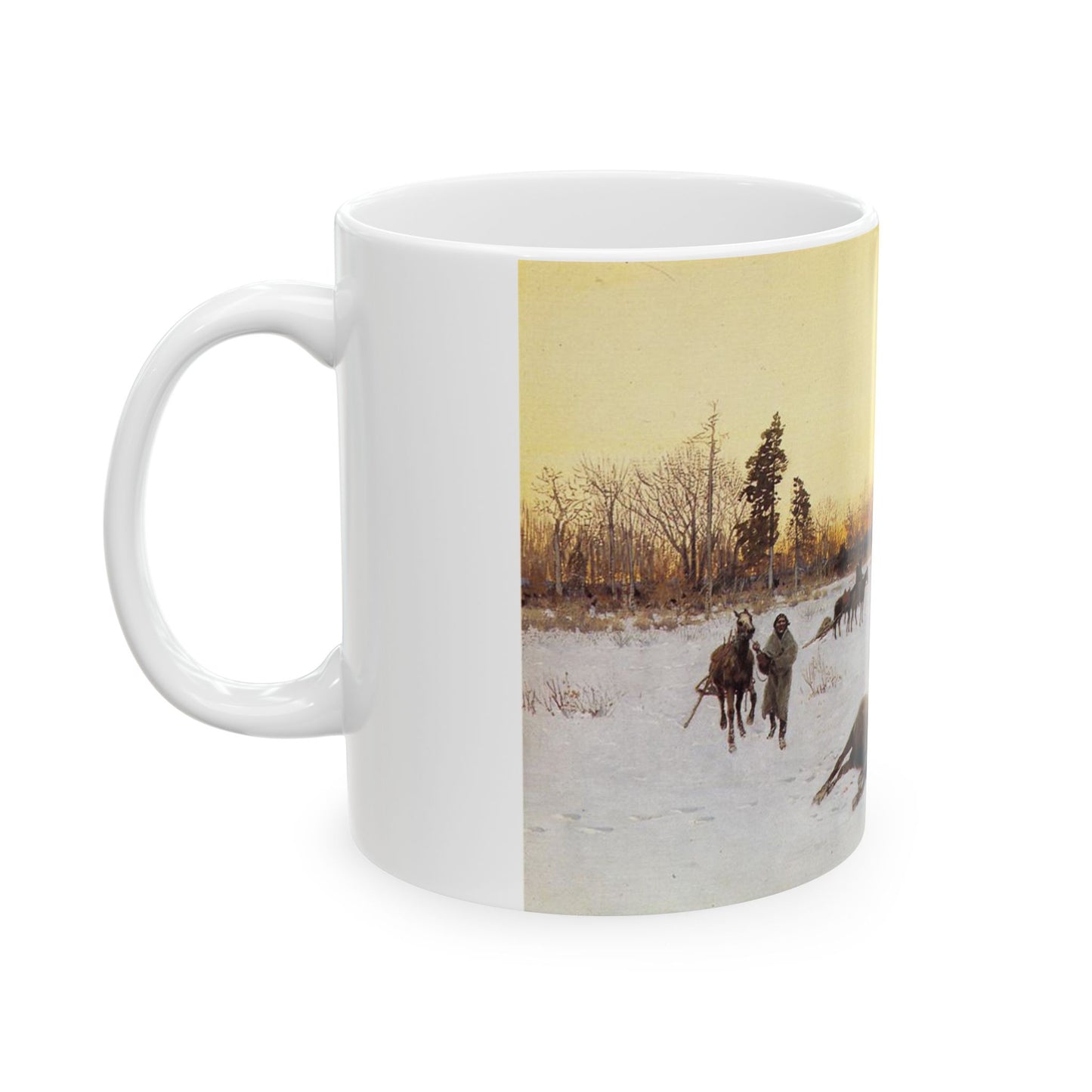 Henry Farny (1847-1916) a lucky shot - 1903 - White Coffee Mug