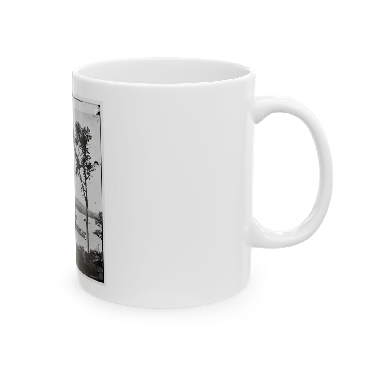 Belle Plain Landing, Virginia. View Of Camp And Transports. (Lower Landing). Photo Taken Near Bull Bluff (U.S. Civil War) White Coffee Mug