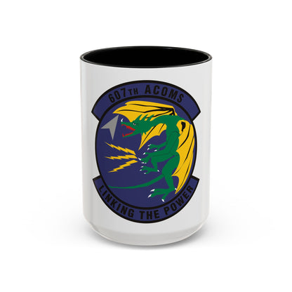 607th Air Communications Squadron (U.S. Air Force) Accent Coffee Mug
