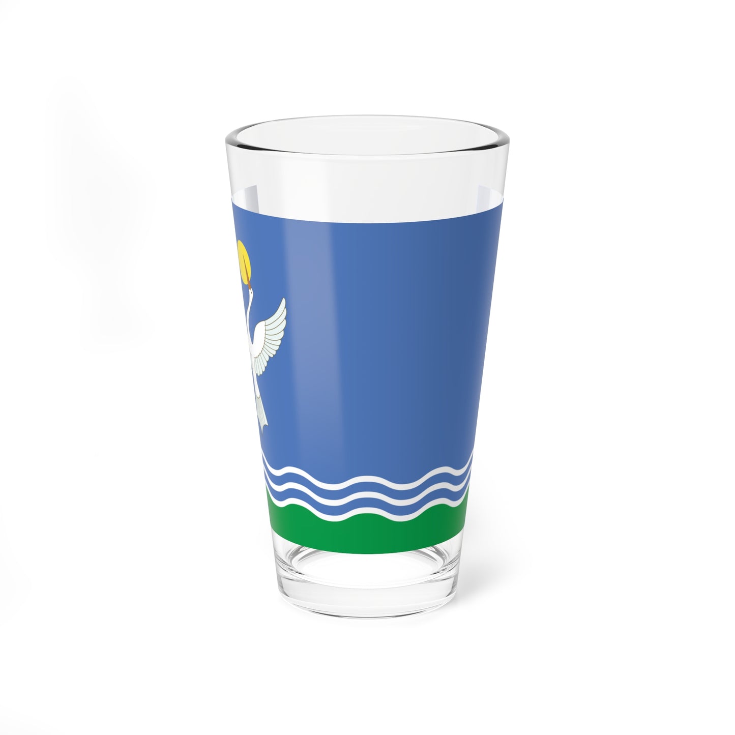 Flag of Chishminsky rayon (Russia) Pint Glass 16oz