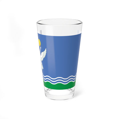 Flag of Chishminsky rayon (Russia) Pint Glass 16oz