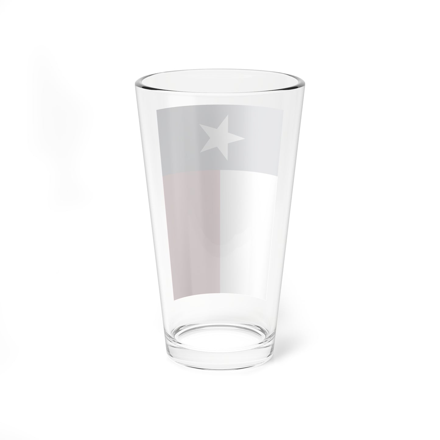 Flag of Texas proper vertical display (United States) Pint Glass 16oz