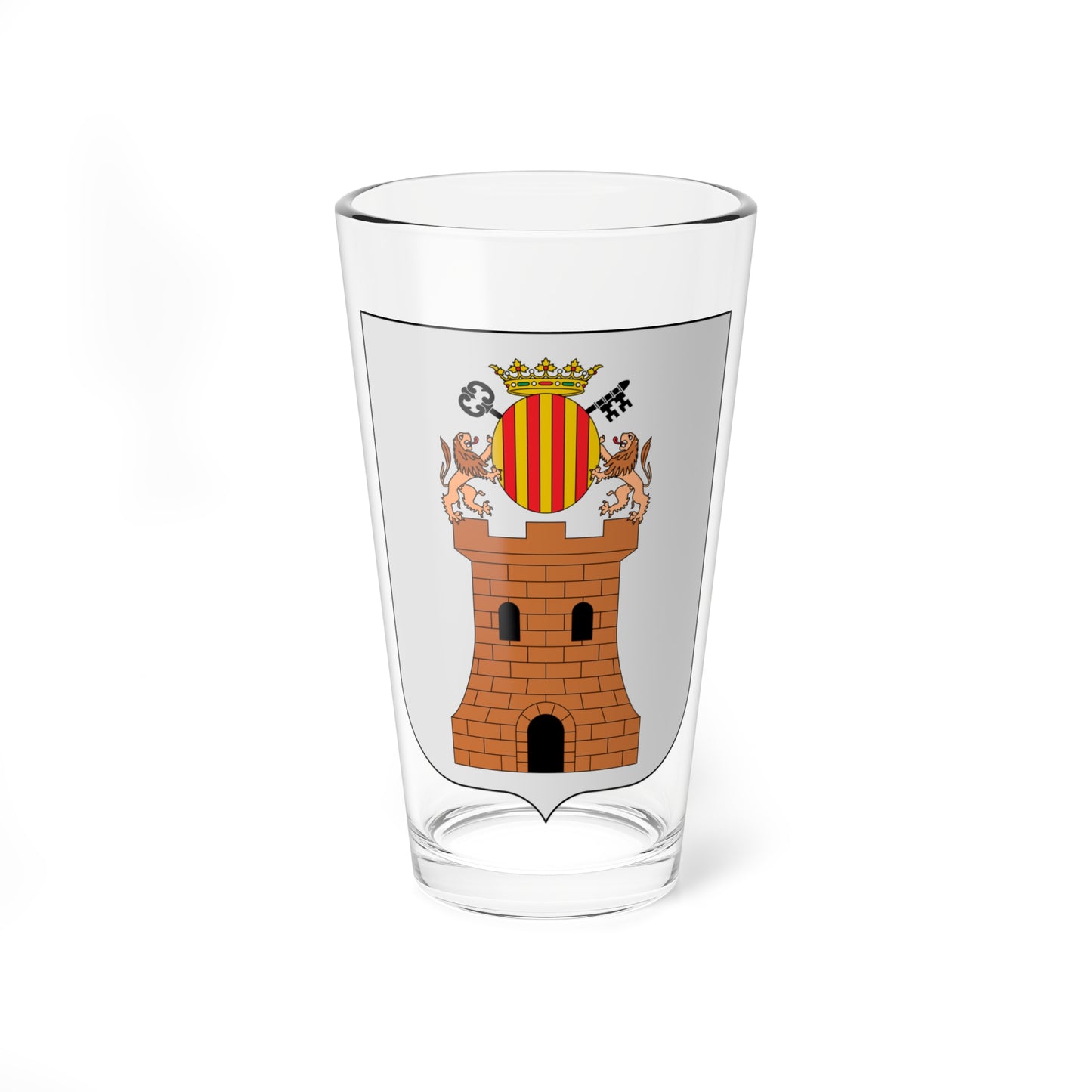 Escudo de Algaida Islas Baleares (Spain) (Coat of Arms) Pint Glass 16oz
