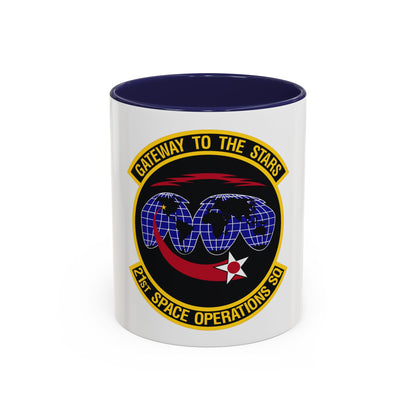 21st Space Operations Squadron (U.S. Air Force) Accent Coffee Mug