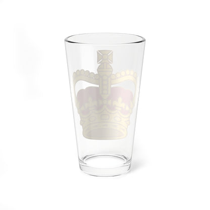 Crown of Saint Edward gold and red (United Kingdom) (Military Rank) Pint Glass 16oz