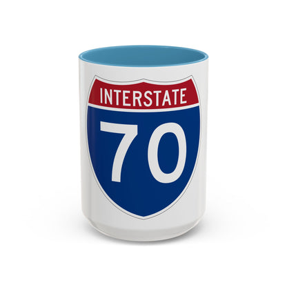 Interstate 70 (U.S. Highways) Accent Coffee Mug
