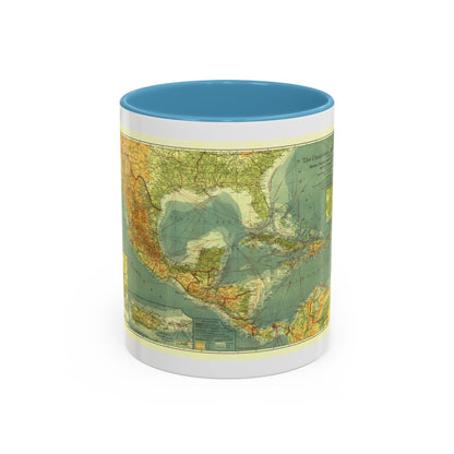 Central America and the West Indies (1922) (Map) Accent Coffee Mug