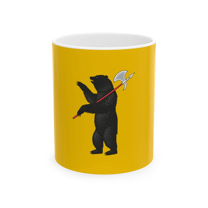 Drapeau de l'oblast de Yaroslavl en Russie - Tasse à café blanche