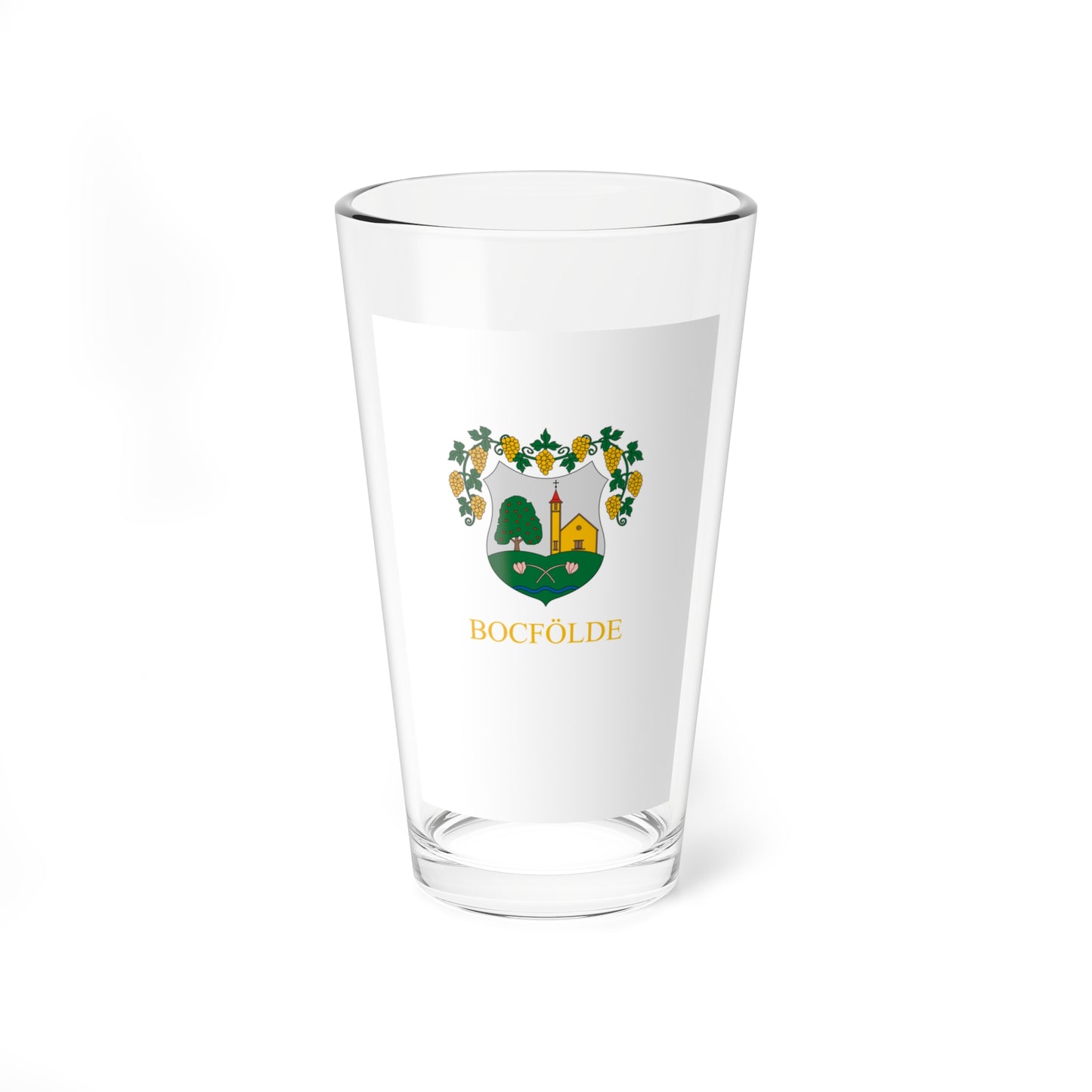 Flag of Bocfolde vertical (Hungary) Pint Glass 16oz