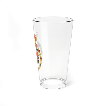 Escudo de Armas de Felipe V (Spain) (Coat of Arms) Pint Glass 16oz