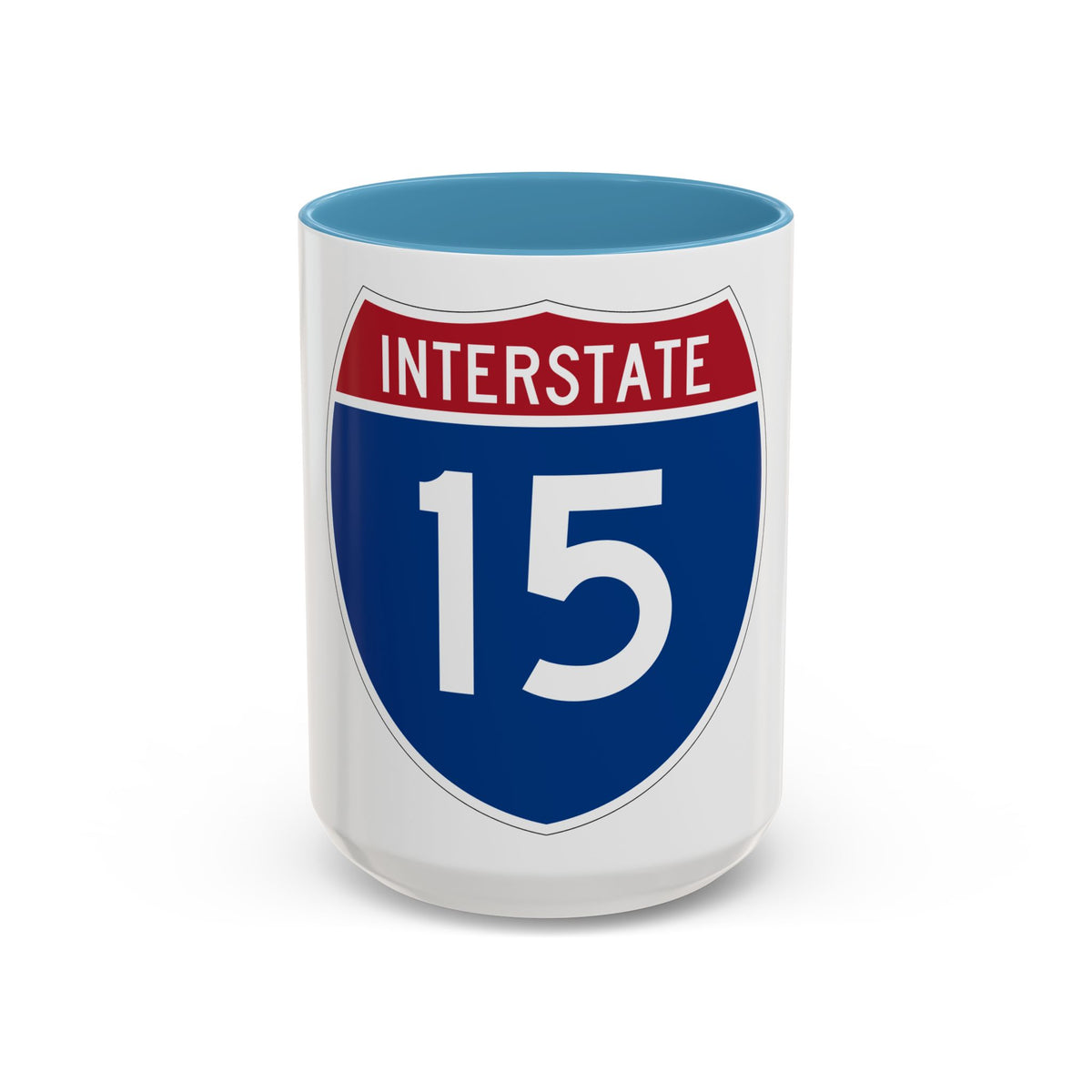 Interstate 15 (U.S. Highways) Accent Coffee Mug