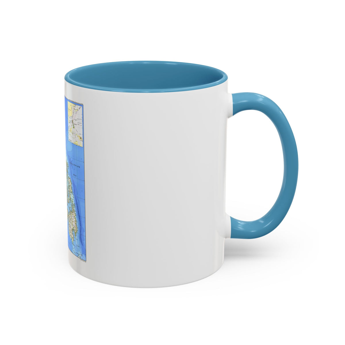 Philippines, The (1986) (Map) Accent Coffee Mug