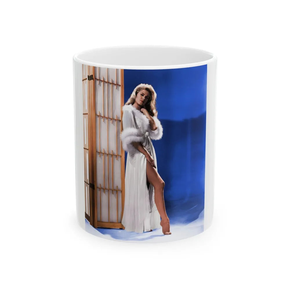 Elizabeth Montgomery #77 2 (Vintage Female Icon) White Coffee Mug-11oz-Go Mug Yourself