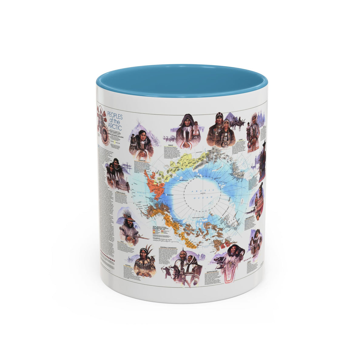 Arctic - Peoples of the (1983) (Map) Accent Coffee Mug