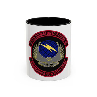 55th Communications Squadron (U.S. Air Force) Accent Coffee Mug