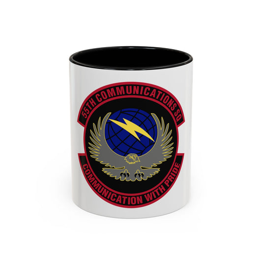 55th Communications Squadron (U.S. Air Force) Accent Coffee Mug