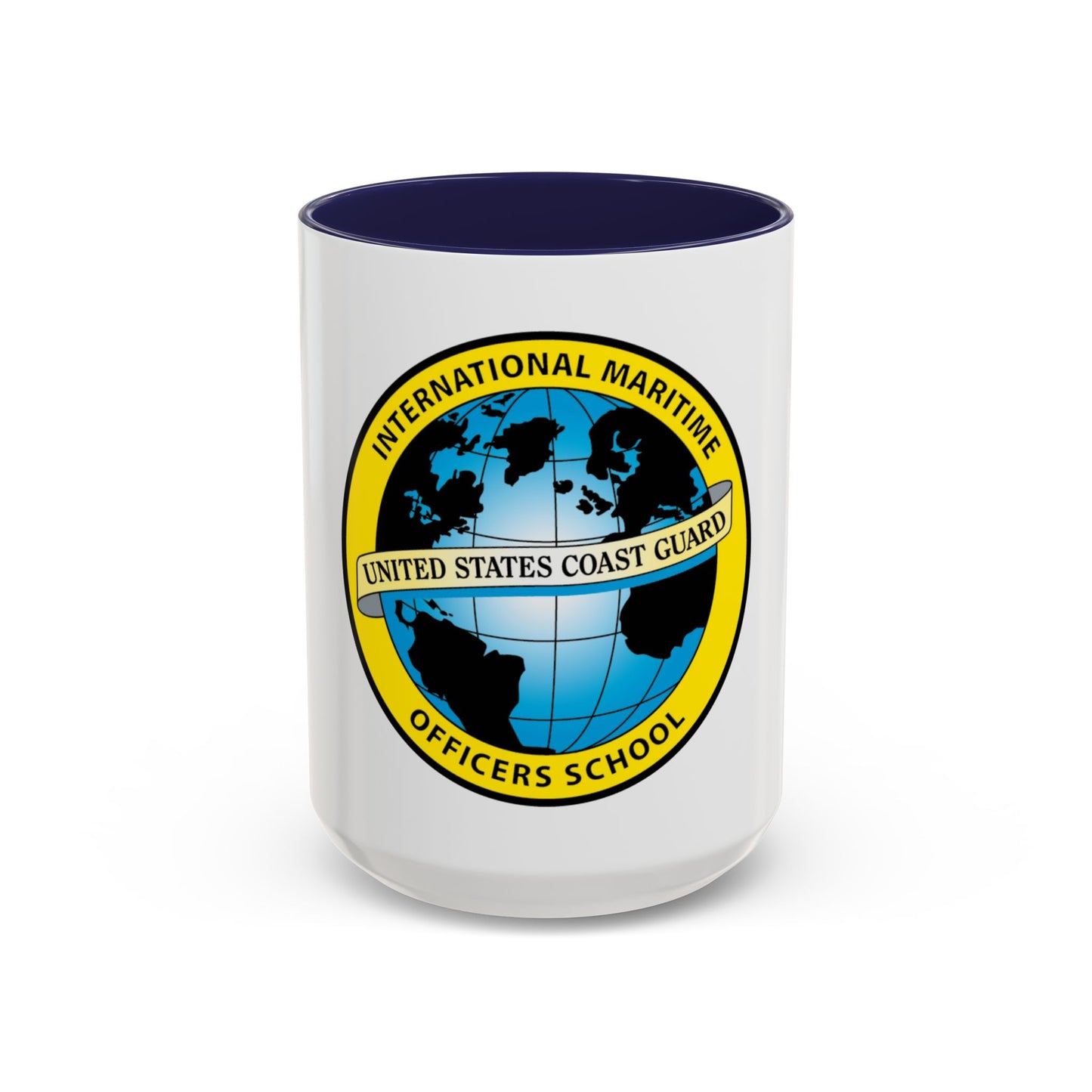 International Maritime Officers School USCG (U.S. Coast Guard) Accent Coffee Mug