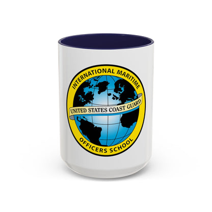 International Maritime Officers School USCG (U.S. Coast Guard) Accent Coffee Mug