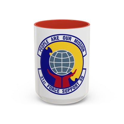 31st Force Support Squadron (U.S. Air Force) Accent Coffee Mug