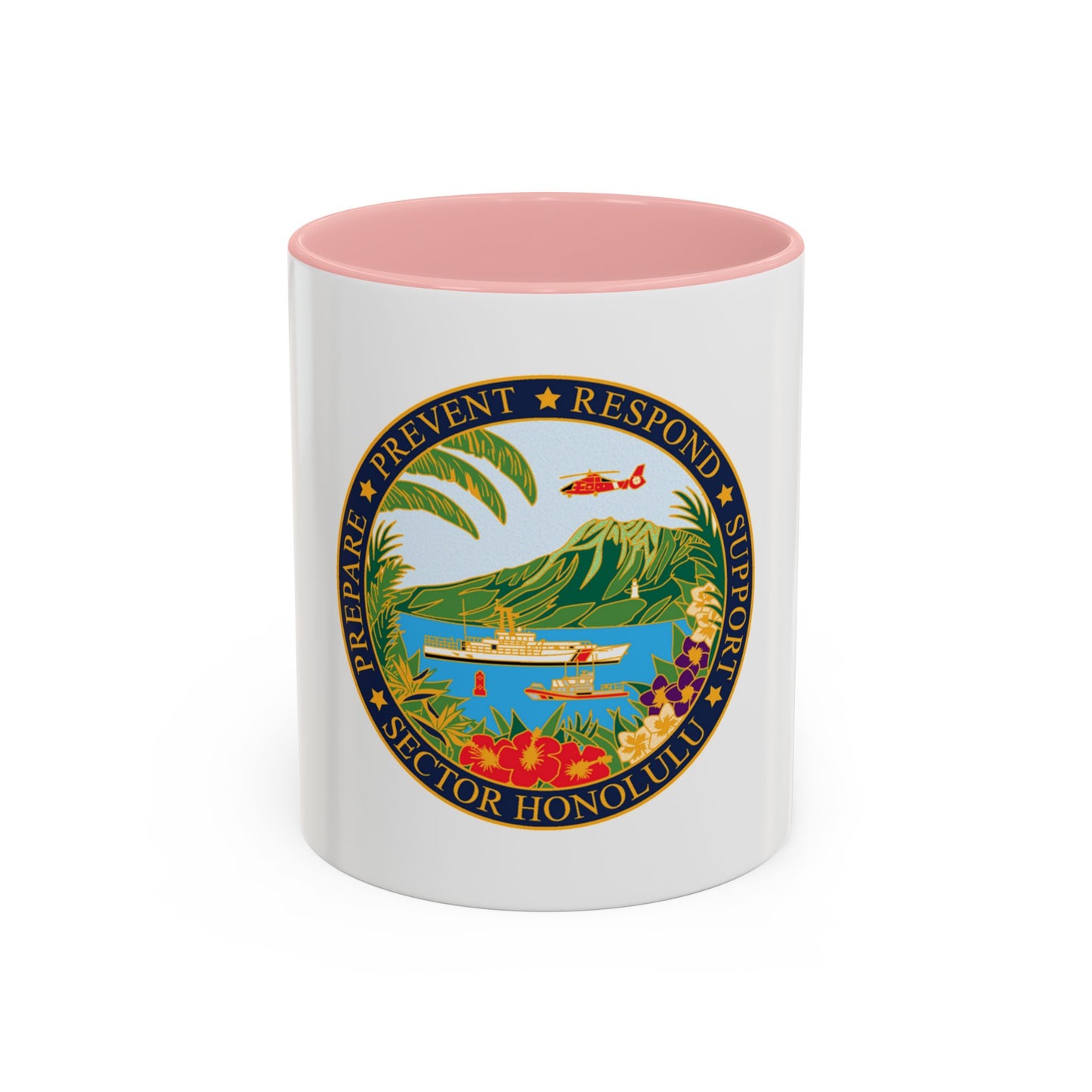 USCG Sector Honolulu (U.S. Coast Guard) Accent Coffee Mug