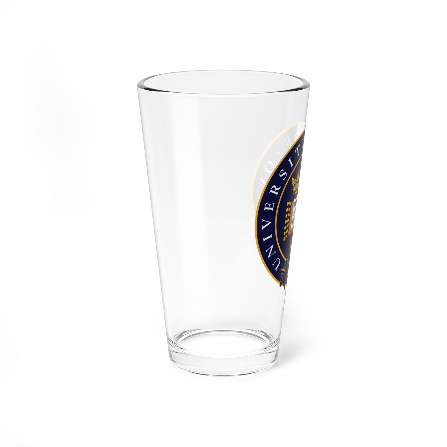 Uni Oxford logo (England) (Coat of Arms) Pint Glass 16oz