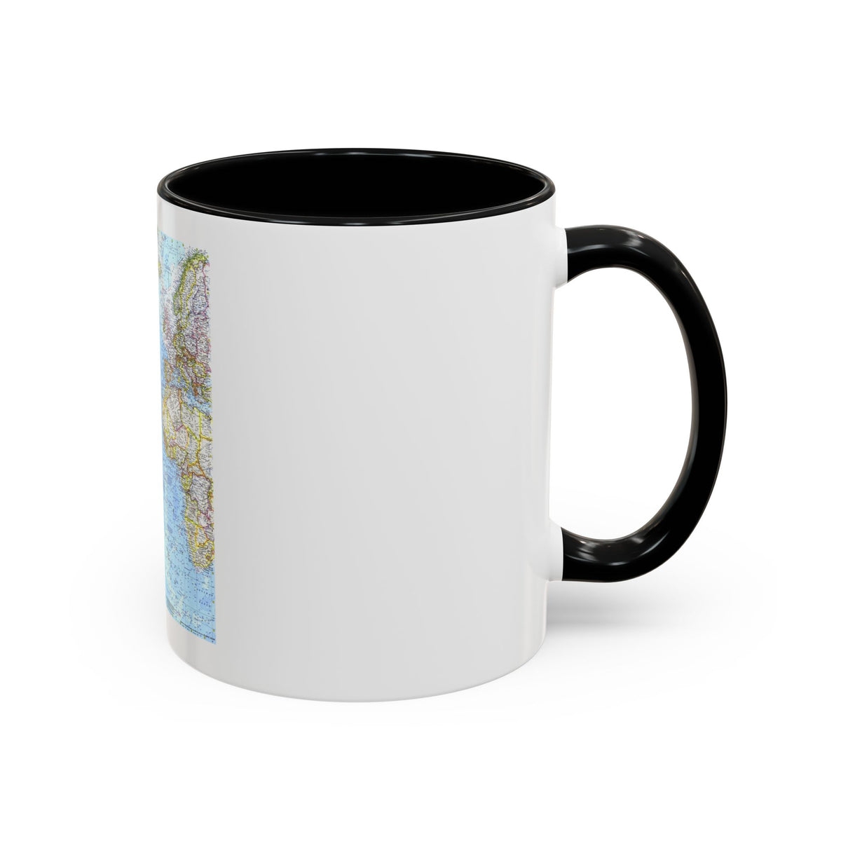 Atlantic Ocean (1968) (Map) Accent Coffee Mug