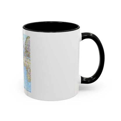 Atlantic Ocean (1968) (Map) Accent Coffee Mug