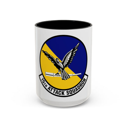 15th Attack Squadron Emblem (U.S. Air Force) Accent Coffee Mug