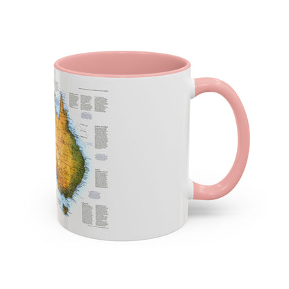 Australia - A Traveller's Look (1988) (Map) Accent Coffee Mug
